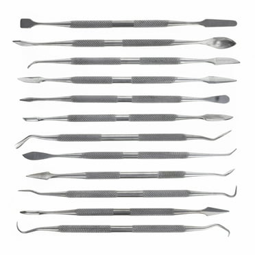 Dual Sided 12pc Wax Clay Carving Pick Spatula Tool Set with Case Arts and Crafts