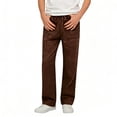 thumbnail image 3 of Loopsun Kids Boys 4-15 Years Summer Solid Linen Straight Full Length Pants with Pocket Loose Sport Casual Trousers, 3 of 5