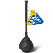 propuri Heavy Duty Toilet Plunger - Powerful Clog Removal,Plungers for Bathroom,Bathroom Accessories,Cleaning Supplies,Home Essentials,Bathroom Decor,Toilet Bowl Cleaners,Black