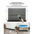 thumbnail image 2 of S Electric Tension Floor Screen With Obsidian Long Throw ALR (Ambient Light Rejecting Material)【Recommended For Normal/Standard/Long Throw Projector Use】, 2 of 6