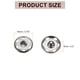 thumbnail image 2 of Uxcell 5 Set Botones de Broche de Costura de 19mm, Botones de Cierre Metálico, Plata, 2 of 7