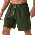 thumbnail image 4 of Birdeem Mens Shorts Mens Casual Solid Color Casual Drawstring Pockets Elastic Sports Shorts, 4 of 9