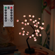 thumbnail image 5 of Lámpara de modelado de alambre de cobre con 8 funciones y control remoto LED Lámpara de árbol de perlas Simulación de flor de ciruelo Lámpara de decoración navideña, 5 of 6
