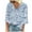 Blue, variant on Zwiiyzr Women's T-Shirt Long Sleeve Summer V Neck Printed Blouse Green (S)