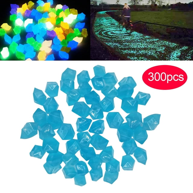 Glowing Stones for Resin Garden Pebbles Luminescent Garden Rocks Non-Radioactive DIY Wedding Flowerpot Atmosphere 300PCS