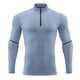 thumbnail image 1 of Blusa y camisa de manga larga con cuello alto para hombre, cómoda, informal, de poliéster, a la moda, 1 of 6