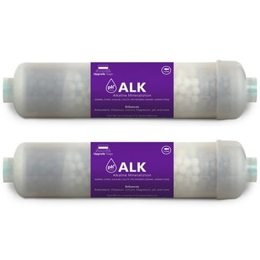 Express Water – Alkaline Filter 2 Pack – Mineral, Antioxidant, pH   Water Filter Replacement – 10 inch Inline Quick Connect Filter – Under Sink and Reverse Osmosis System