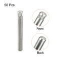 thumbnail image 3 of 3x28mm 304 Stainless Steel Dowel Pins, 50 Pack Knurled Head Flat End Dowel Pin, 3 of 6