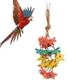 thumbnail image 4 of Wood Star Bird Chew Toy,  Wood Star Chewing Toy Natural Physical Activity  For Bird Exercise Wood Color,Colorful, 4 of 8