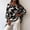 Black, variant on Womens Abstract Print Dolman Top - Loose Fit Boat Neck Tunic Blouse Green,Size S