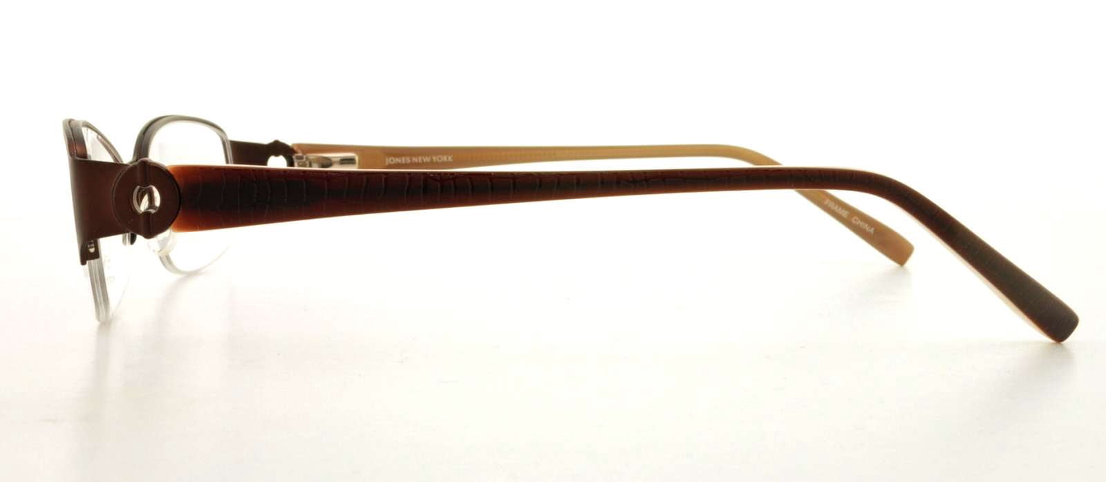 JONES NEW YORK Eyeglasses J128 Chocolate Brown 48MM 