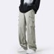 thumbnail image 1 of Pantalones largos de pana para hombre, con cordón y cintura elástica, holgados, para correr, informales, cargo, largos, de algodón y licra., 1 of 6
