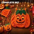 thumbnail image 3 of JEEXI Halloween Pumpkin Costume for Toddlers Baby Boys Girls Kids, Cosplay Pumpkin Cutie Pie Costume Suits, 2-3 Years Old, 3 of 9