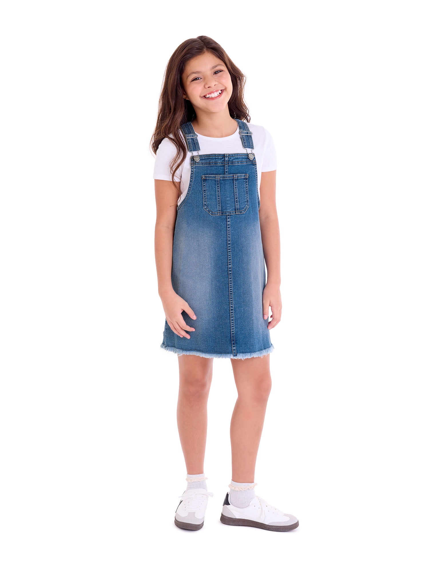 Jordache Girls Denim Jumper Dress, Sizes XS-XXL