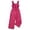 Pink, variant on Curuila Toddler Girls Jumpsuit With Button Sleeveless Ruffle Trim Solid Color Square Neck Casual Comfort Bodysuits Pink Size 7-8 Years