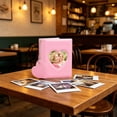 thumbnail image 3 of Mini Photo Album with Heart Cutout, Compact 4.33x3.35In Desktop Decor, Holds 3 Inch Prints, Perfect for Photocards Pictures and Small Keepsakes, Portable Lightweight Gift Ready, 3 of 6
