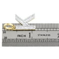 thumbnail image 5 of 10K Yellow Gold Baguette Diamond Letter K Mini Pendant 1" Initial Charm 0.45 CT., 5 of 6