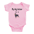 thumbnail image 1 of Ma Grande Sœur Est un Chien Rottweiler Mignon Tenues Bébé Justaucorps Garçon Fille, 1 of 5