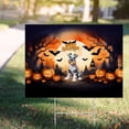 thumbnail image 4 of Mummy Schnauzer Happy Halloween with Pumpkins Bats Spooky Fun Yard Sign Miniature Schnauzer Dog Lover Outdoor Home Lawn Garden Porch Decor - 00019, 4 of 5