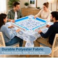 Light Blue Toile Christmas Mahjong Tablecloth Square 55 Inch - Walmart.com