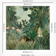 thumbnail image 5 of Art.com The Equatorial Jungle, 1909 Giclee Print by Henri Rousseau, White Frame Wall Art, 38" x 38", 5 of 5