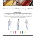 thumbnail image 2 of MixMatchy Women's Structured Active Cropped Short Sleeve Top/ Leggings Active Set, 2 of 5