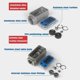thumbnail image 4 of 1/15/2 Inch PCB Electronic Flow Indicator Digital Turbine Flow Meter Petrol Fuel Kerosene Methanol Water Sensor Counter, 4 of 5
