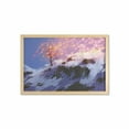 thumbnail image 1 of Fantasy Wall Art with Frame, Landscape with Showing Bare Tree in Idyllic Winter Valley with Snow Print, Printed Fabric Poster for Bathroom Living Room, 35" x 23", Multicolor, by Ambesonne, 1 of 2