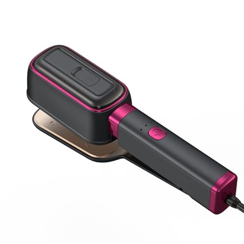 Plancha de viaje para ropa, plancha portátil 3 en 1, calentamiento rápido, vapor continuo en 10 minutos, rotación de 180°.