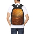 thumbnail image 6 of Large Capacity Backpack 16.5×12.5×5.5in Widened Shoulder Strap Design Main Bag Large Top Handle Belt Adjustable Shoulder Strap Forest Path, 6 of 8