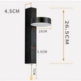 thumbnail image 3 of Aplique de pared LED tricolor de 9 W con rotación de 360° e interruptor de tiro, perfecto para sala de estar, dormitorio y cocina, 3 of 5