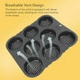 thumbnail image 7 of Moulds 2 Product Category Hamburger Bun Pan 8 Cavity Nonstick Silicone Bread Loaf Pan Perforated Baking Pan for Homemade Buns End start# s#Designed for home seeking consistent bun shapes with even, 7 of 7