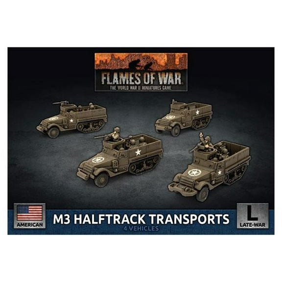 Flames of War: American M3 Halftrack Transports (Late-War)