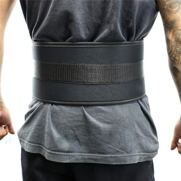 Last Punch® 6" Nylon Power Weight Lifting Belt / Back Support Belt Black S-XXL