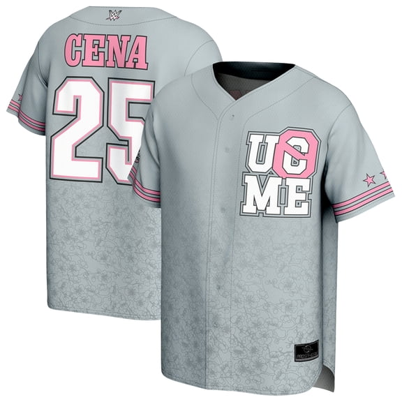 Youth ProSphere Gray John Cena Final Match Fashion Baseball Jersey