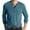 Blue, variant on Men's Solid Color Long Sleeve T-Shirt with Lapel Collar, 3-Button Open Placket, and Autumn Winter Design for Casual Comfort Wear Relaxed Fit Top ,White L