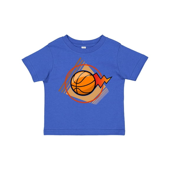 Inktastic Basketball with Stylized Net and Court Boys or Girls Toddler T-Shirt