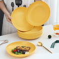 thumbnail image 4 of ReaNea Dishwasher Safe Reusable Lightweight Dinner Plates, Polypropylene, 8 Piece, 4 of 8