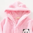 thumbnail image 6 of Gibobby Kids Soft Coral Fleece Bathrobe,Warm Hooded Sleep Robe with Waist Belt,Cute Cartoon Design,for Toddlers Children 2-12Y,Multi-Use Lounge Wear Kids Toddler Pajamas,Light Pink,Size 9-10T, 6 of 6