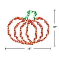 thumbnail image 2 of HOLIDYNAMICS Halloween LED Pumpkin Light Wire Frame Outdoor Weatherproof Decor, 2 of 6