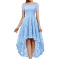 thumbnail image 1 of Dressystar Robe en Dentelle Épaules Dénudées Manches Courtes Robe de Cocktail Formelle, 1 of 6