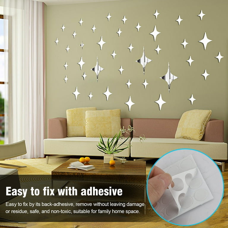 Square DIY Mirror 3d Mirror Wall Stickers Removable Home Decor Roof Ceiling  Mirror Crystal 3d Mirror Wall Stickers DIY Acrylic From Oppk, $19.12