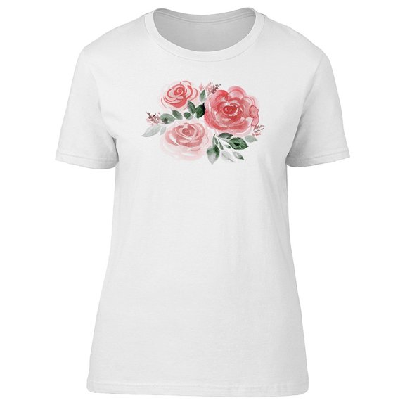 Three Roses In Lemonade Pink Tee Women's -Image by Shutterstock