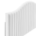 thumbnail image 4 of Modway Brielle Channel Tufted Performance Velvet Twin Headboard in White, 4 of 6