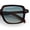 Brown - Green Yellow, variant on Retro Vintage Vibe Mid Temple Horn Rim Hipster Fashion Sunglasses All Black