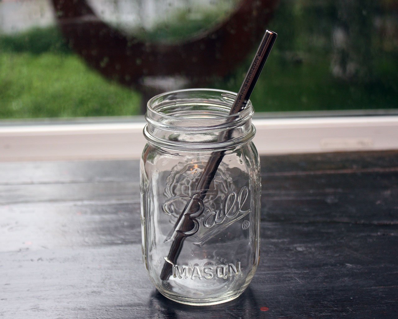 Long Glass Straws 4-pack for Tall Glasses or Pint-and-a-half or Quart Mason  Jars Cleaning Brush Smoothies 