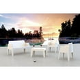 thumbnail image 3 of Compamia Box Resin Patio Coffee Table in White, 3 of 7
