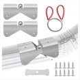 thumbnail image 1 of Gutter Downspout Hinges,1 Pair/2 Pcs Gutter Extension Hinge,Down Spout Drain Extension Hinge,for Square Rectangle Gutter,1 * gutter downspout set, 1 of 6