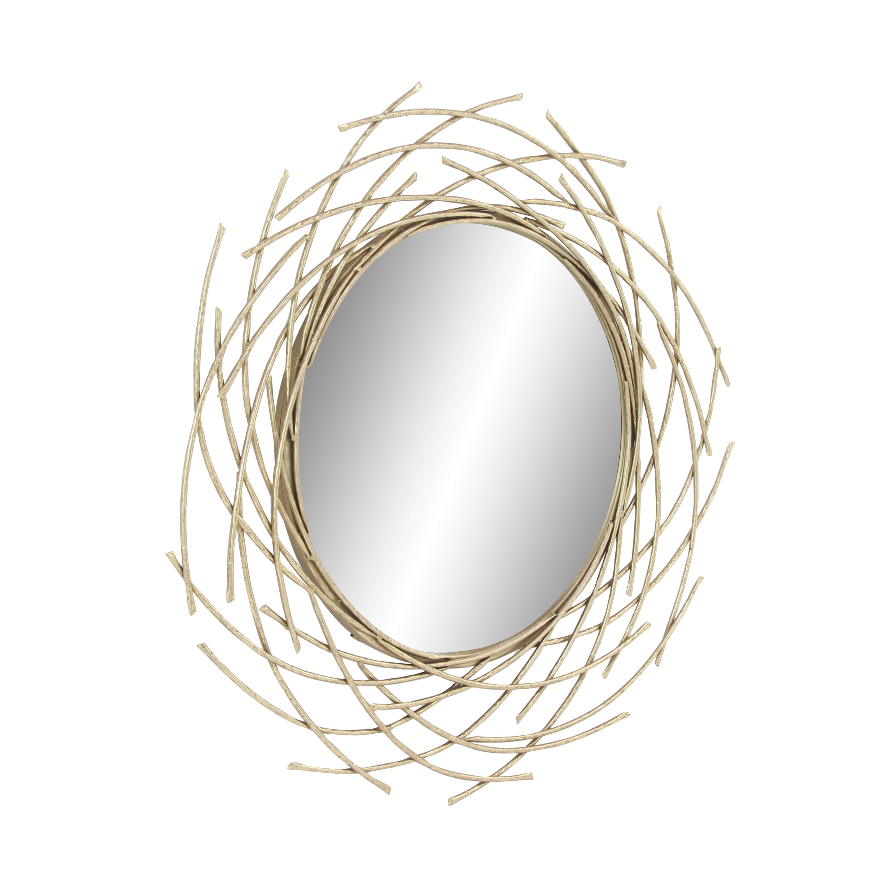 CosmoLiving by Cosmopolitan 39" x 39" Gold Starburst Wall Mirror
