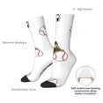 thumbnail image 2 of Yiaed Bbaseball Dog Print Great elasticity Crew Socks Sports socks for Men and Women, 2 of 5